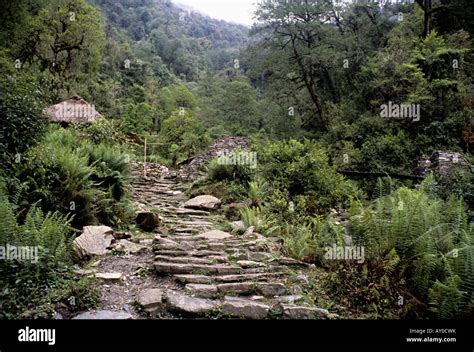 Picturesque Landscape Of Nepal Stock Photo Alamy