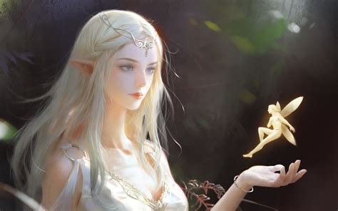 Beautiful Fantasy Girl Elf Art Picture X