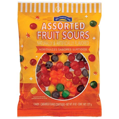 Hill Country Fare Assorted Fruit Sours Candy Shop Candy At H E B
