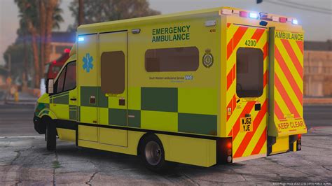 British South Western Ambulance Service Mercedes Sprinter Gta Mods