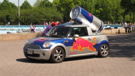 The Story Behind The Red Bull Mini Cooper Shifting Lanes
