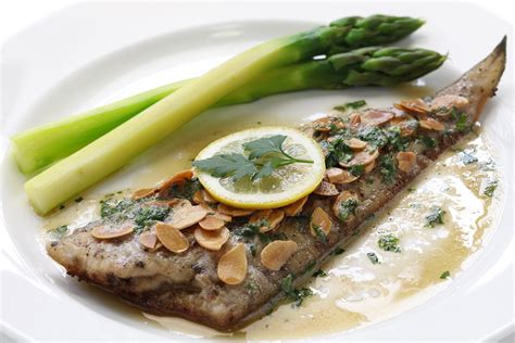 Sole Beurre Blanc Traditional Saltwater Fish Dish From France