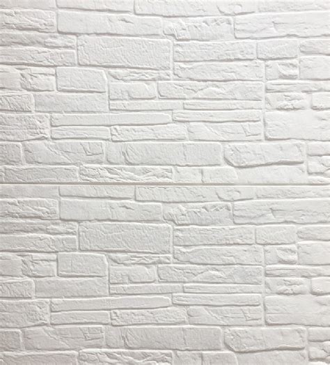 Dundee Decos Cream Off White Faux Bricks 3d Wall Panel Peel And