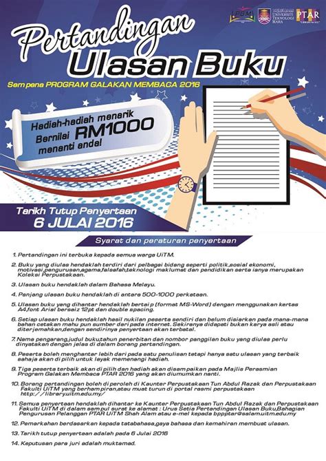 JOM SERTAI PERTANDINGAN ULASAN BUKU