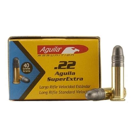 Bullseye North Aguila Aguila Superextra Ammo 22lr 40gr Lrn Box Of 50