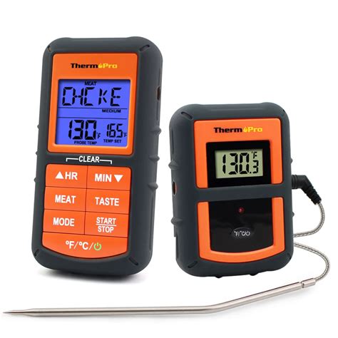 Thermopro Tp 07 300 Feet Range Wireless Thermometer Remote Bbq Smoker