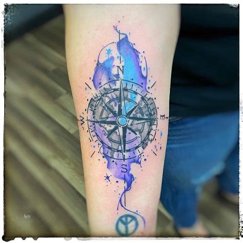 Compass Tattoo Tumblr Compass Tattoo Compass Tattoo Design Watercolor