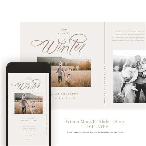 2020 Winter Minis Instagram Sliderstory Template Oh Snap Boutique