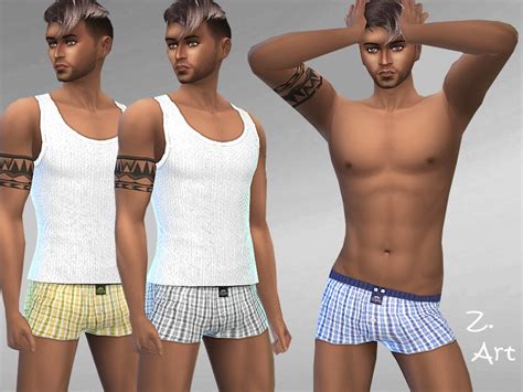 Sims 4 Ccs The Best Underwear For Men By Zuckerschnute20