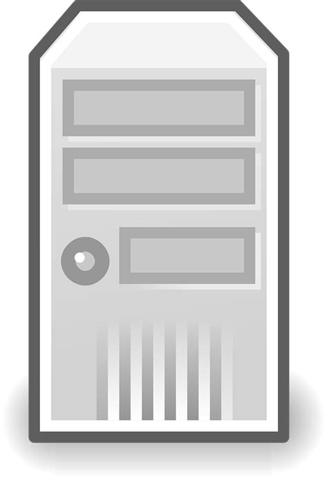 Computer Gray Server Free Vector Graphic On Pixabay