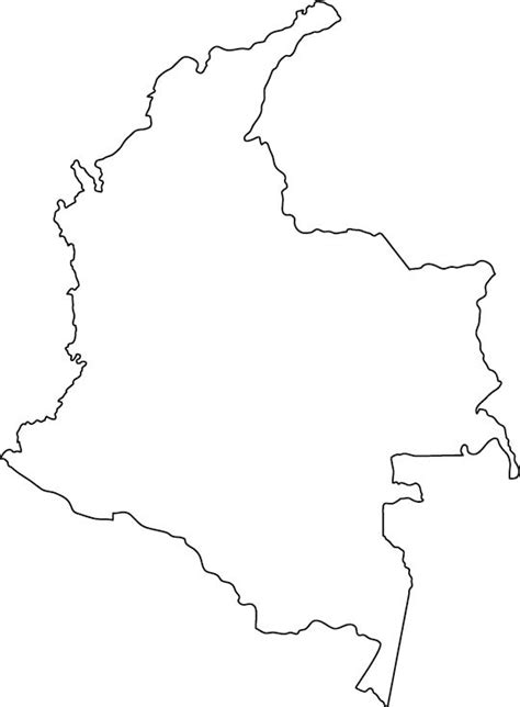 Colombia Map Coloring Page Sketch Coloring Page