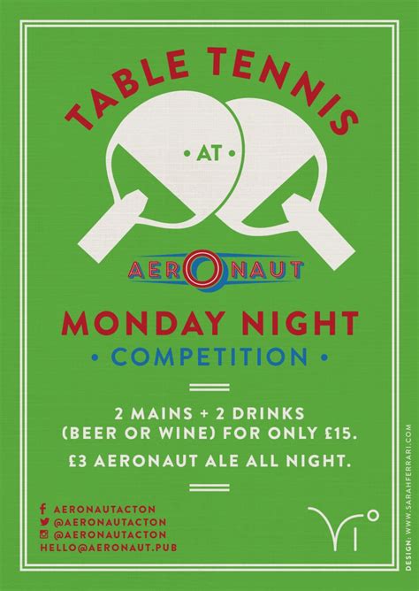 Table Tennis Tournament Aeronaut London | DesignMyNight