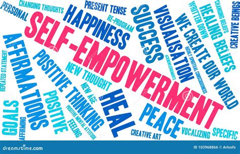 Self Empowerment Word Cloud Stock Vector Illustration Of Peace