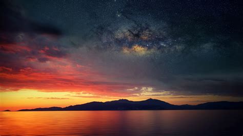 Scenery Sunset Stars Wallpaper Hd Nature 4k Wallpapers Images Photos