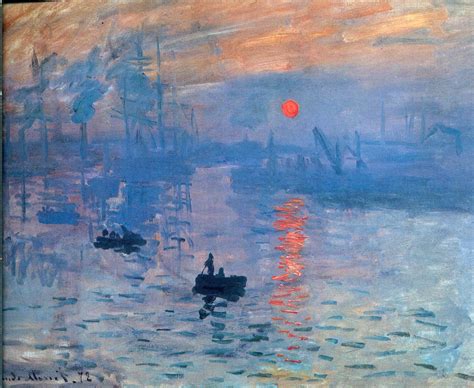 Impression, sunrise - Claude Monet - WikiArt.org - encyclopedia of ...