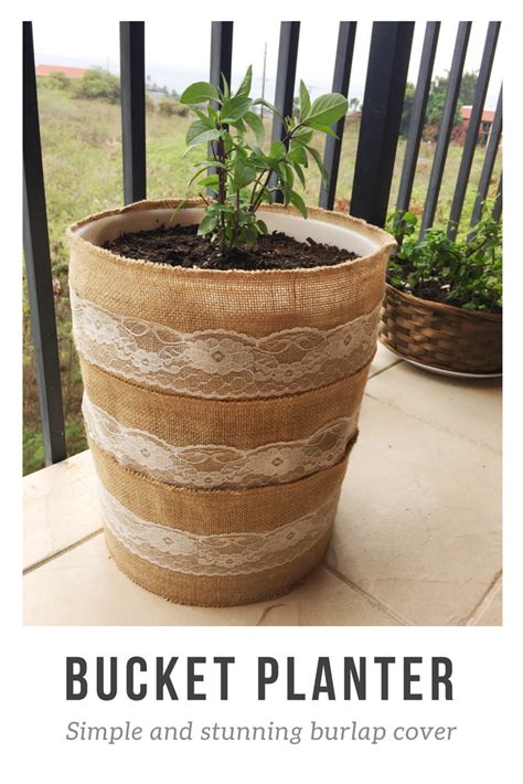 Turn A 5 Gallon Bucket Into A Planter For Your Potted Garden Its As