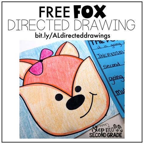 Free Directed Drawing Of A Fox Directed Drawing Kindergarten Drawing
