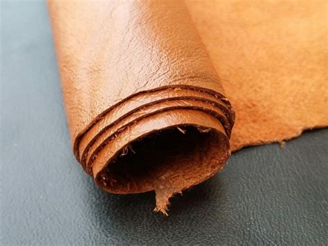 Reed Leather Hides Cow Skins Orange Color 12 X 24 Inches 2 Square