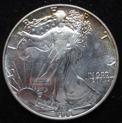 1988 Silver American Eagle One Dollar 1 Oz Uncirculated