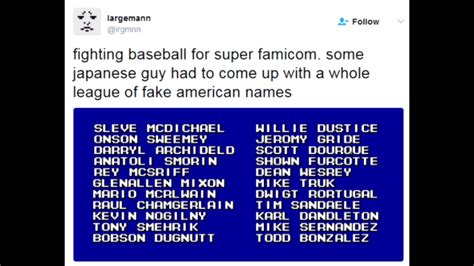 Fake American Names In A Japanese Baseball Game Newbieto Gaming