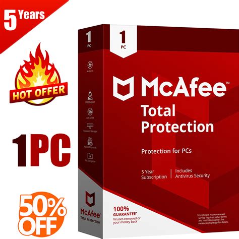 Mcafee Total Protection 2019 Anti Virus Software 5 Years 1 Pc Payhip