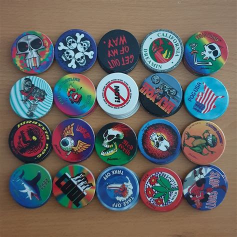 Pogs Toy Vintage Palengke Usa Pogs Set Different Design And 3