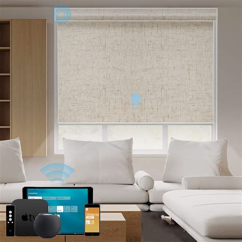 Buy Smartwings Motorized Roller Shades Work With Homekit 100 Blackout