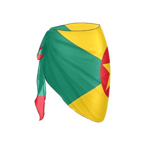 grenada flag beach sarong wrap caribbean kulture creations