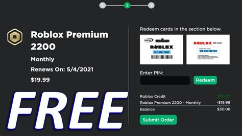Getting Roblox Premium For Free Credit Youtube