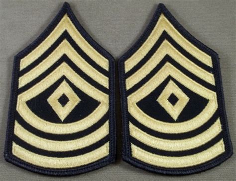 Us Army Asu Sleeve Rank Insignia First Sergeant E 8 Blue