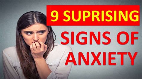 9 Surprising Signs You May Have Anxiety Youtube
