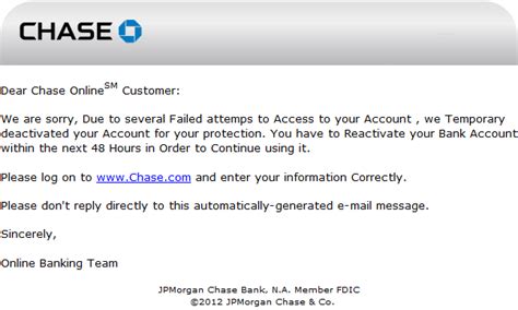 Scam Of The Day October 19 2013 New Chase Bank Email Scam Scamicide