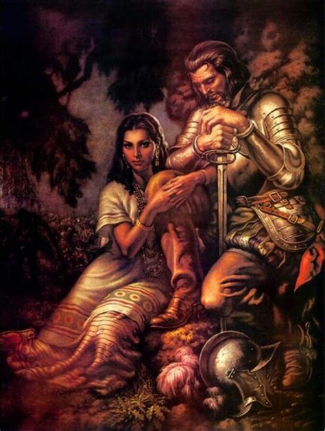 La Malinche And Spanish Conquistador Hernan Cortez The Fall Of The