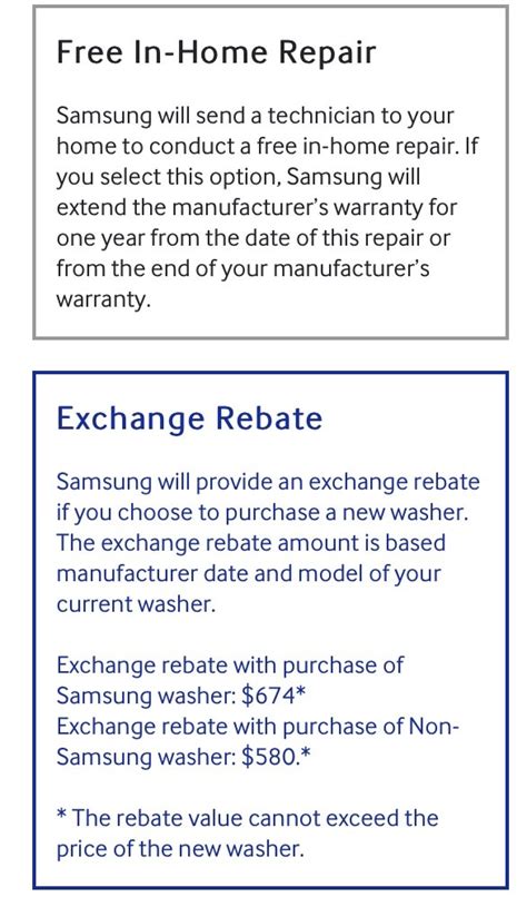 Samsung Washer Rebate