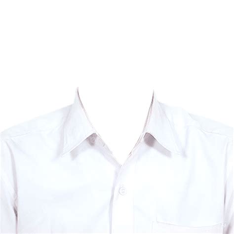 White Shirt Shirt Passport Size Photo Formal Wear PNG Transparent