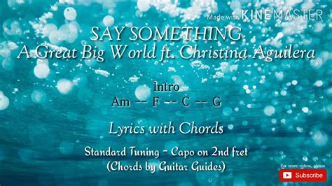 Say Something Lyrics And Chords Sheet And Chords Collection
