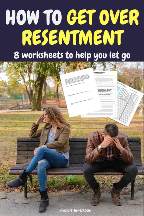 8 Helpful Letting Go Of Resentment Worksheets Let Go Of Anger How