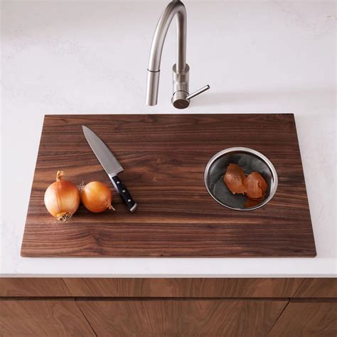 Over The Sink Cutting Board W Removable Colander Handmade Etsy Canada