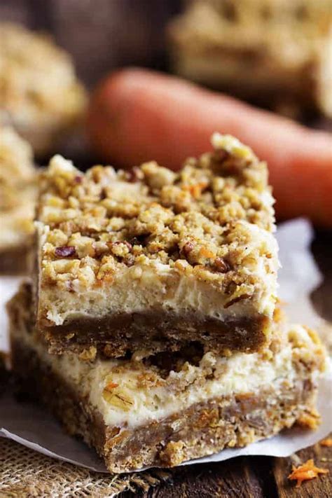 Carrot Cake Cheesecake Crumble Bars The Recipe Critic