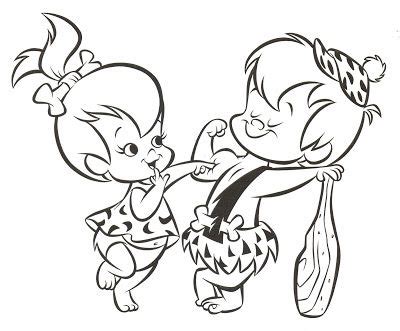 The Flintstones Bam Bam And Pebbles Cartoon Coloring Pages Disney Coloring Pages Coloring Pages