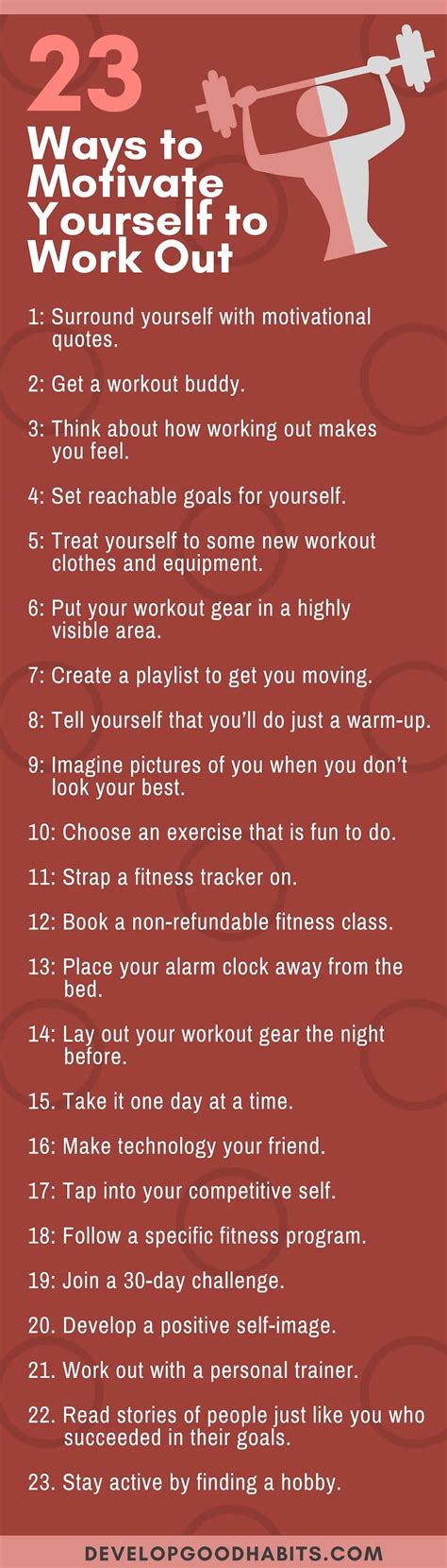 23 ways to motivate yourself to work out fitness jobs motivation health and fitness tips