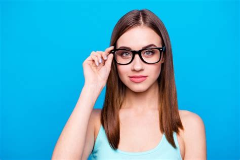 Premium Photo Portrait Of Woman Wearing Glasses