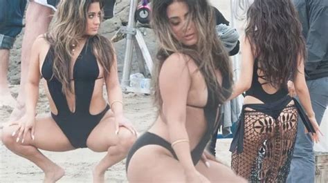 Fifth Harmony S Ally Brooke Gets Down On The Beach As She Films Raunchy Routine For New Video
