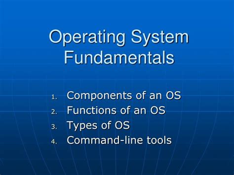 Ppt Operating System Fundamentals Powerpoint Presentation Free