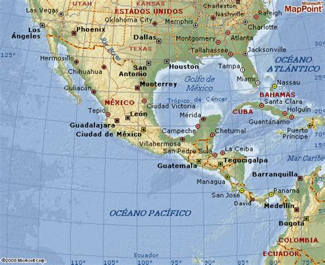 Mapa De America Central Mapa F Sico Geogr Fico Pol Tico Tur Stico