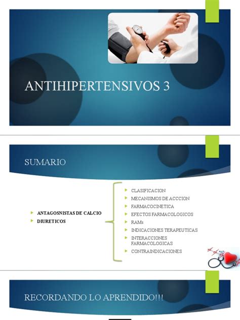 Antihipertensivos 3 Pdf Farmacología Causas De La Muerte