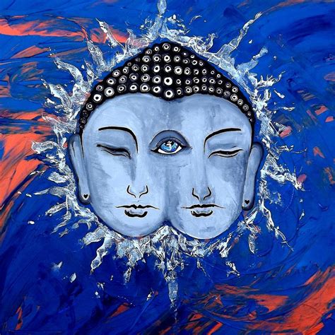 Third Eye Chakra Healing And Energy Indigo Painting By Aguilar And Company