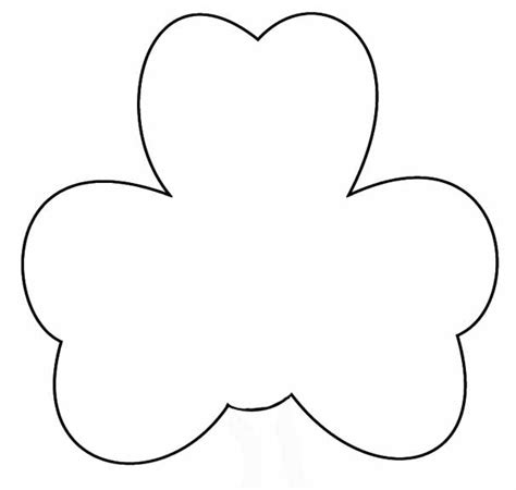 St Patricks Day Crafts Print Your Large Shamrock Template All Kids