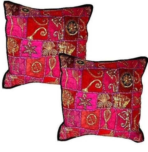 mix color mix fabric ethnic cushion covers size 40 x 40 cm at rs 50 in new delhi