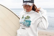 Long Beach California Unisex Hoodie Summer Beach Sweatshirt | Etsy
